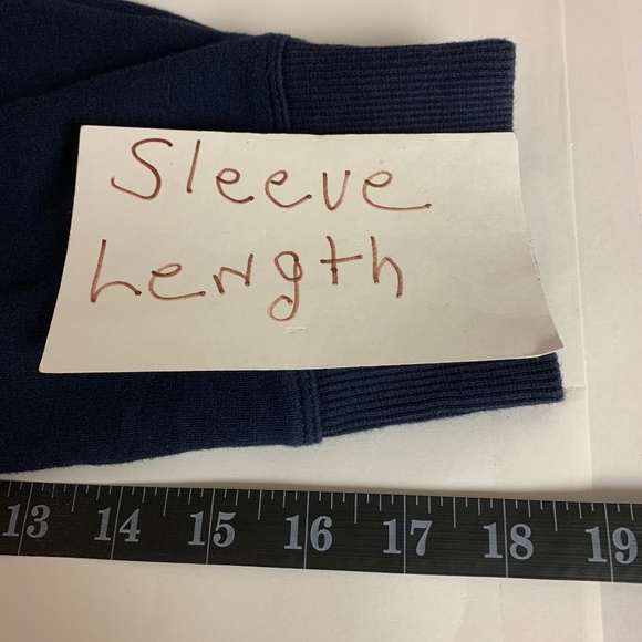 Athleta pullover top with zipper navy cropped utility sporty relaxed size XL - Picture 8 of 8